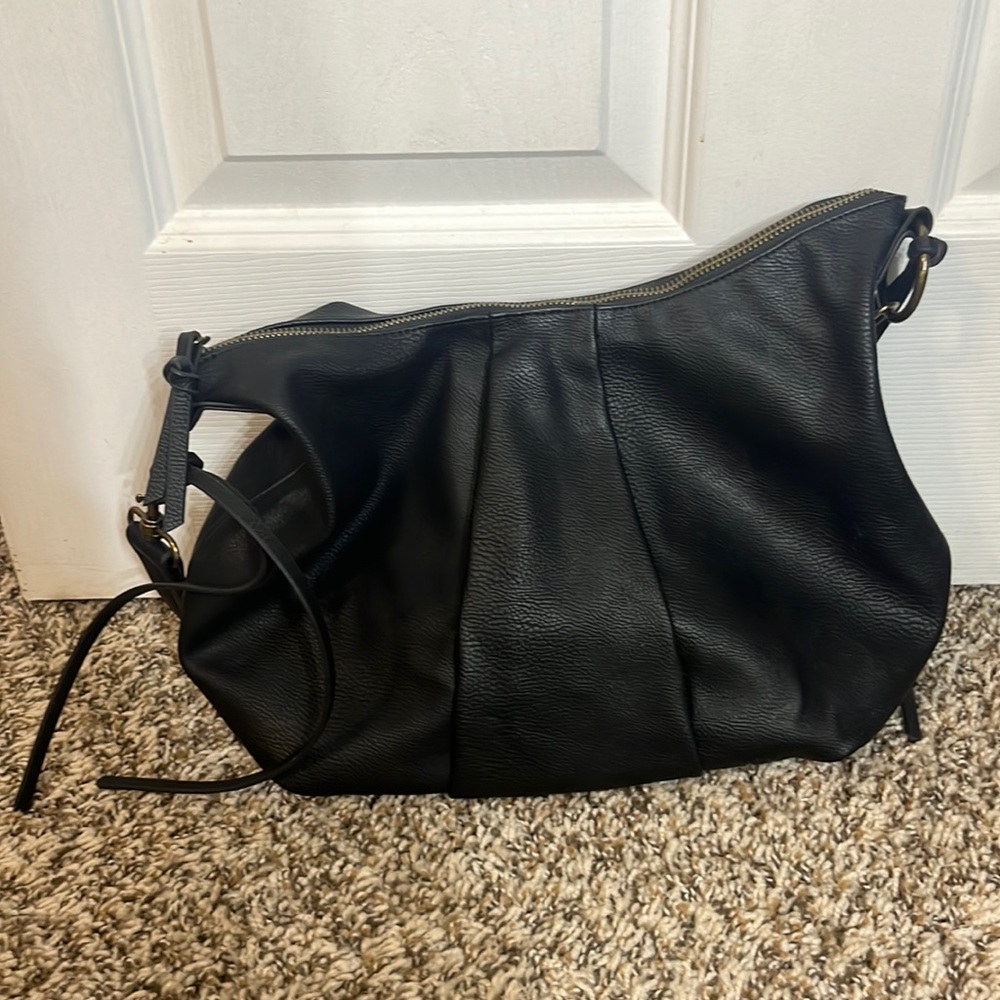 Black Target Shoulder Bag